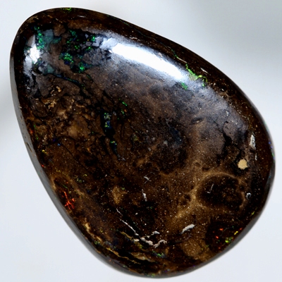 SOLID BOULDER OPAL Sparkling bright fire amongst patterned boulder opal SEE VIDEO